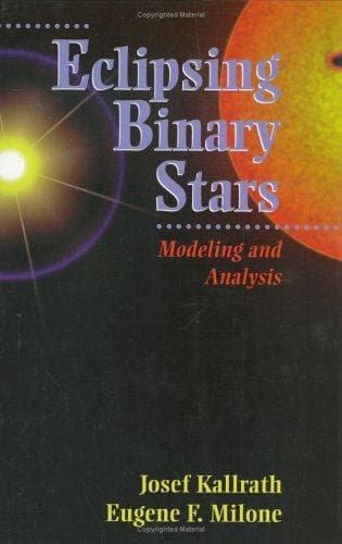 Cover of Eclipsing binary stars by Josef Kallrath