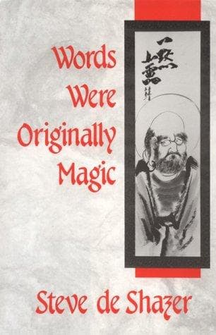Cover of Words were originally magic by Steve De Shazer