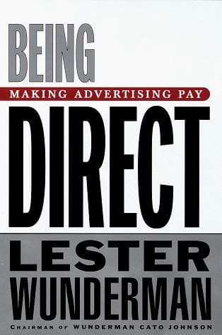 Cover of Being direct by Lester Wunderman