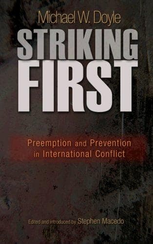 Cover of Striking first by Michael W. Doyle