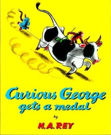 Cover of Curious George Gets a Medal by H. A. Rey
