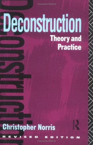 Cover of Deconstruction, theory and practice by Christopher Norris