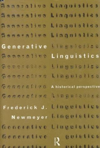 Cover of Generative linguistics by Frederick J. Newmeyer