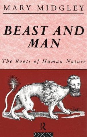 Cover of Beast and man by Mary Midgley