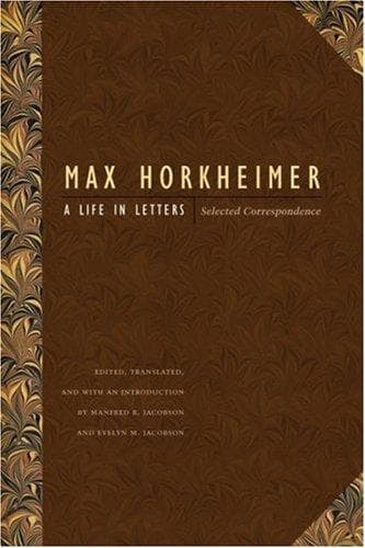 Cover of A Life in Letters by Max Horkheimer