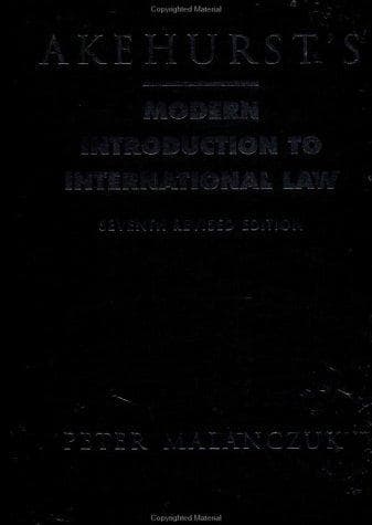 Cover of Akehurst's modern introduction to international law by Peter Malanczuk