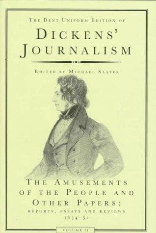 Cover of 'The amusements of the people' and other papers by Charles Dickens