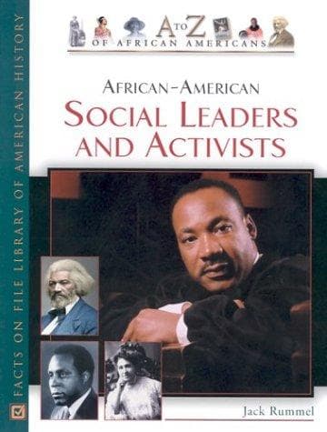 Cover of African-American social leaders and activists by Jack Rummel