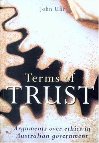 Cover of Terms of Trust by John Uhr