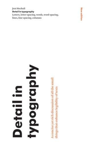 Cover of Detail in typography by Jost Hochuli