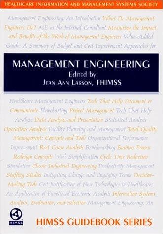 Cover of Management Engineering by Jean Ann Larson
