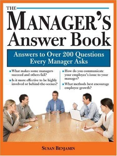 Cover of Manager's answer book by Benjamin, Susan