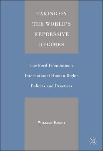 Cover of Taking on the World's Repressive Regimes by William Korey