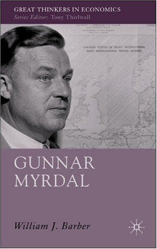 Cover of Gunnar Myrdal by William J. Barber