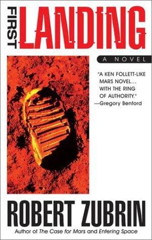 Cover of First landing by Robert Zubrin
