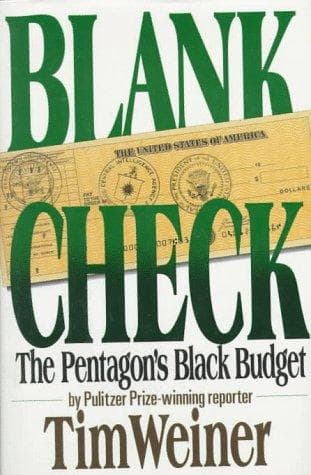 Cover of Blank check by Tim Weiner