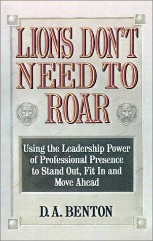 Cover of Lions don't need to roar by D. A. Benton