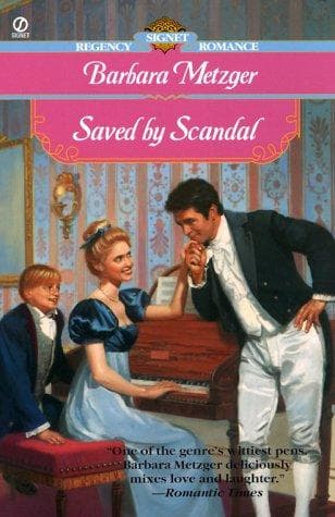 Cover of Saved by Scandal by Barbara Metzger
