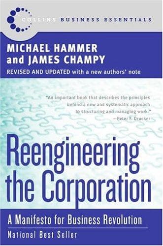 Cover of Reengineering the corporation by Michael Hammer