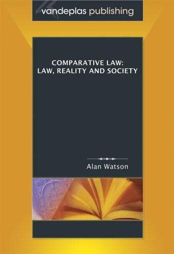 Cover of Comparative Law by Alan Watson