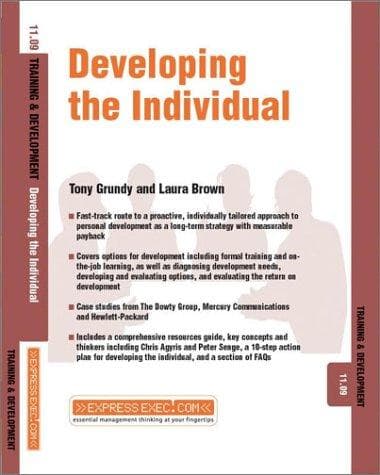 Cover of Developing the Individual (Training & Development) by Tony Grundy