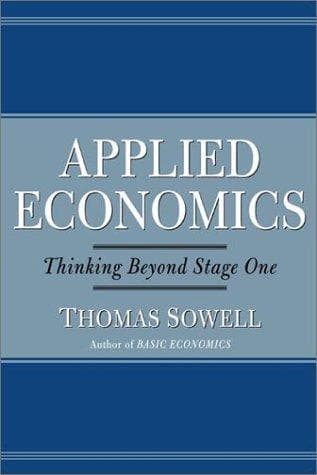 Cover of Applied Economics by Thomas Sowell