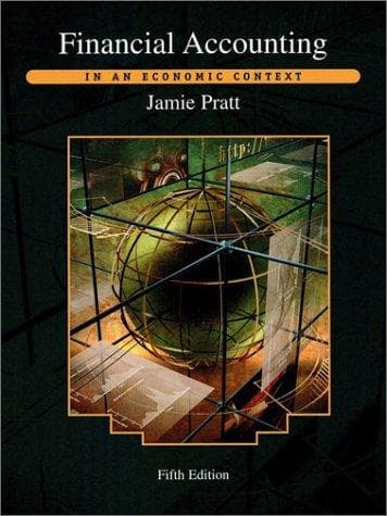 Cover of Financial Accounting in an Economic Context by Jamie Pratt