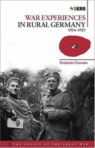 Cover of War Experiences in Rural Germany by Benjamin Ziemann