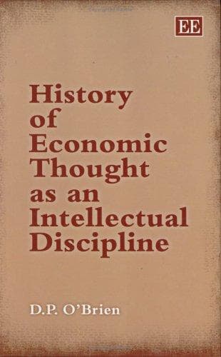 Cover of History of Economic Thought As Intellectual Discipline by D. P. O'Brien