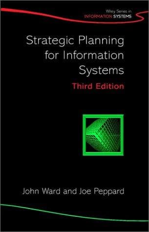 Cover of Strategic planning for information systems by Ward, John MInstM