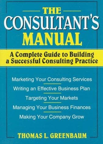 Cover of The Consultant's Manual by Thomas L. Greenbaum