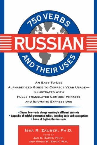 Cover of 750 Russian verbs and their uses by Issa R. Zauber