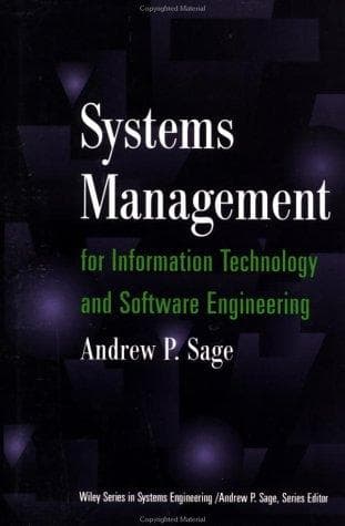 Cover of Systems management for information technology and software engineering by Andrew P. Sage