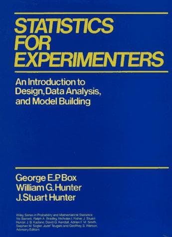 Cover of Statistics for experimenters by George E. P. Box