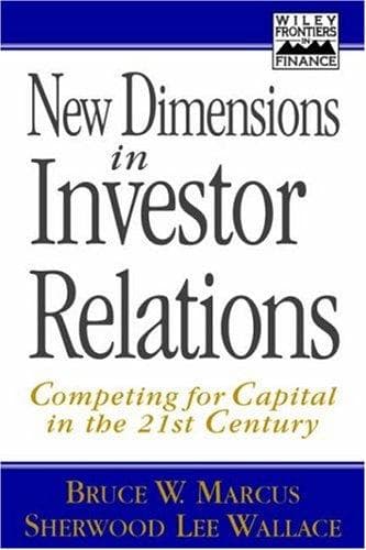 Cover of New dimensions in investor relations by Bruce W. Marcus