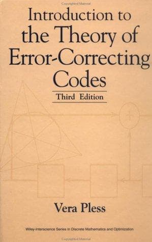 Cover of Introduction to the theory of error-correcting codes by Vera Pless