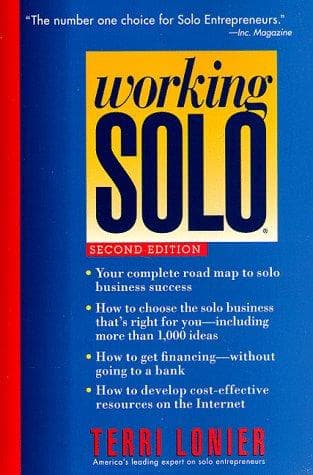 Cover of Working solo by Terri Lonier
