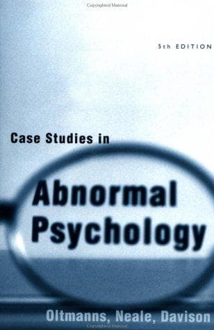 Cover of Case studies in abnormal psychology by Thomas F. Oltmanns