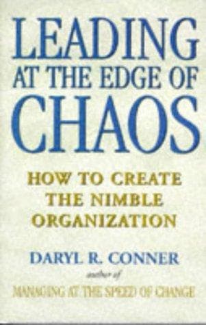Cover of Leading at the edge of chaos by Daryl R. Conner