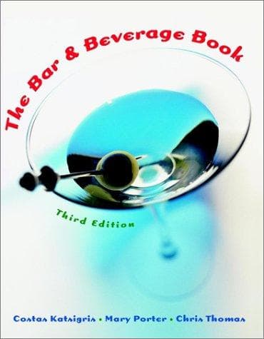 Cover of The bar and beverage book by Costas Katsigris