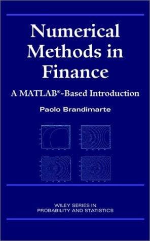 Cover of Numerical Methods in Finance by Paolo Brandimarte