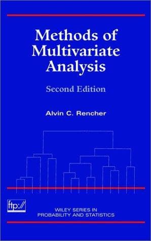 Cover of Methods of multivariate analysis by Alvin C. Rencher