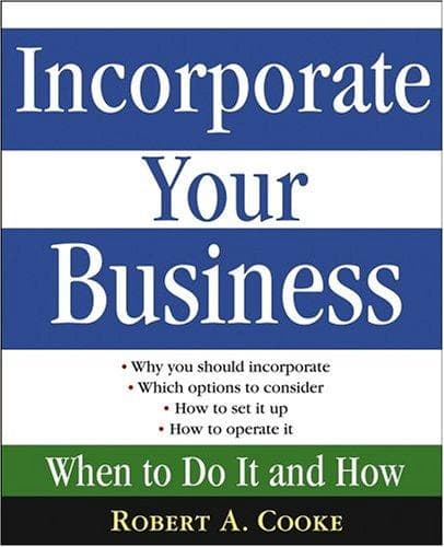 Cover of Incorporate your business by Robert A. Cooke
