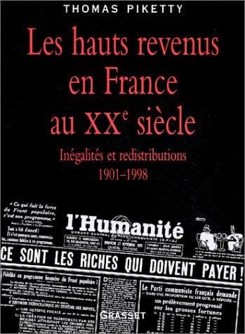 Cover of Les hauts revenus en France au XXe siècle by Thomas Piketty