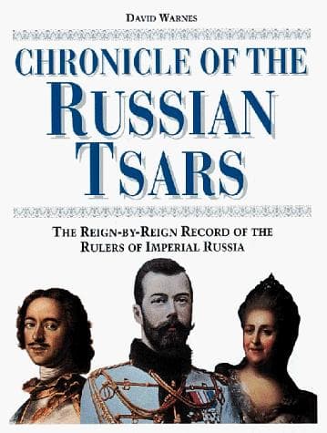 Cover of Chronicle of the Russian Tsars by David Warnes