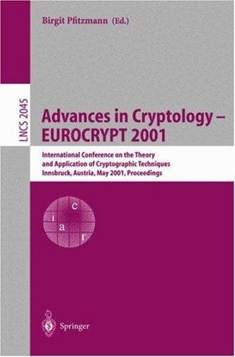 Cover of Advances in Cryptology-Eurocrypt 2001 by Birgit Pfitzmann