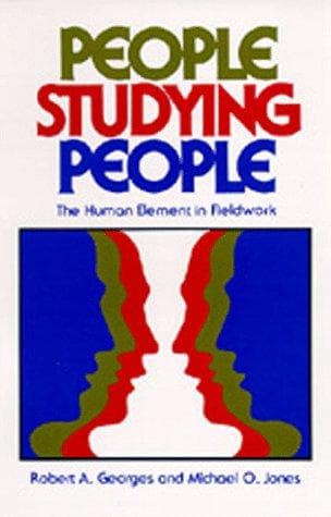 Cover of People studying people by Robert A. Georges
