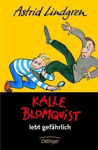 Cover of Mästerdetektiven Blomkvist lever farligt by Astrid Lindgren