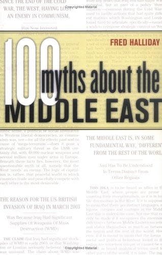 Cover of 100 Myths about the Middle East by Fred Halliday