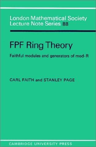Cover of FPF ring theory by Carl Clifton Faith